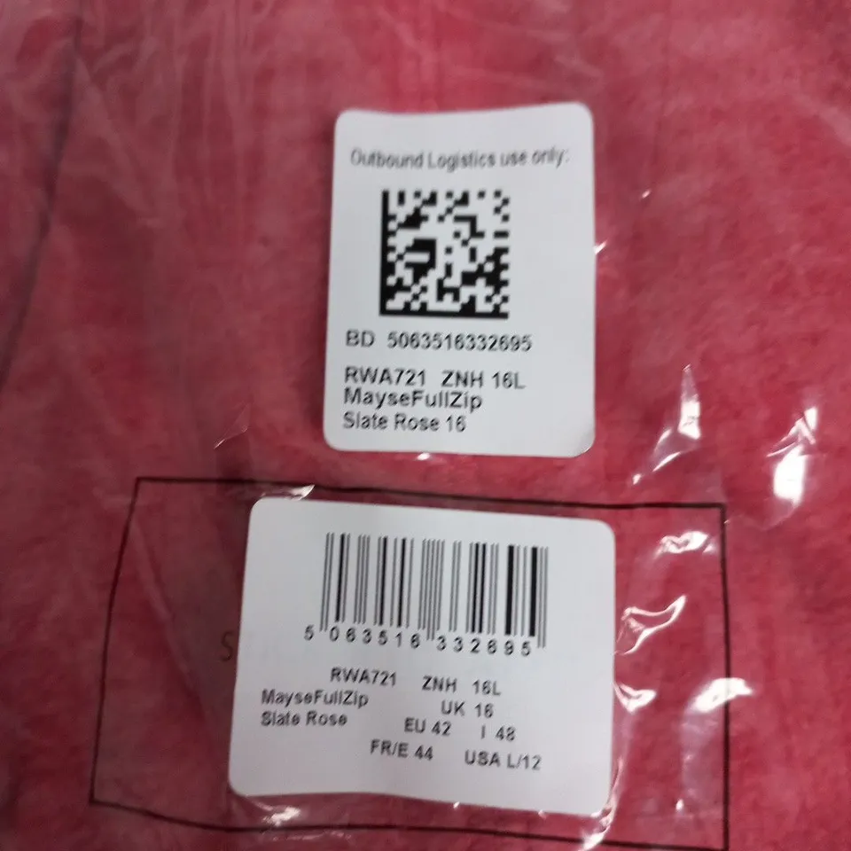 REGATTA GREAT OUTDOORS FULL ZIP FLEECE JACKET – SLATE ROSE, UK 16