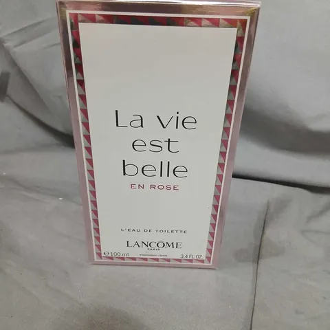 BOXED LA VIE EST BELLE EN ROSE TESTER DEMONSTRATION L'EAU DE TOILETTE LANCOME PARIS 100ML