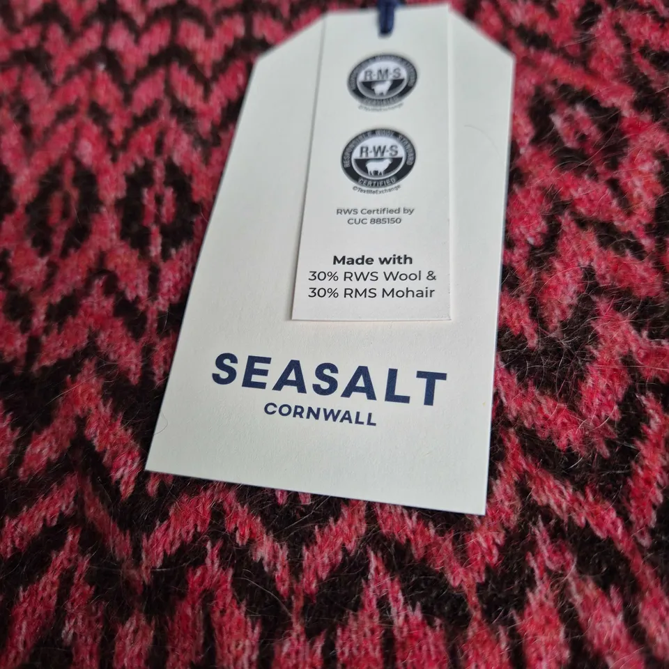 SEASALT CORNWALL WOMEN'S MOHAIR WOOL BLEND JUMPER - UK 20 (US 16, EUR 48)