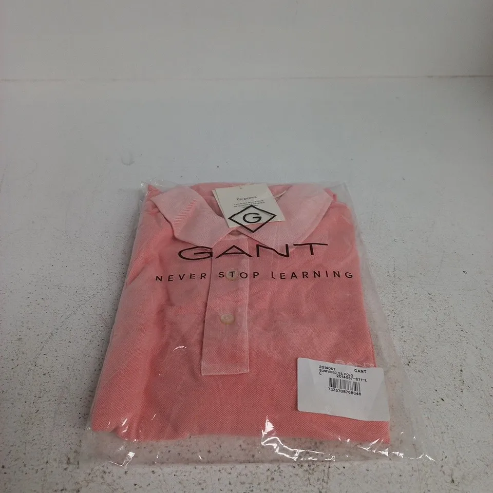 GANT SUNFADED SHORT SLEEVE POLO LARGE