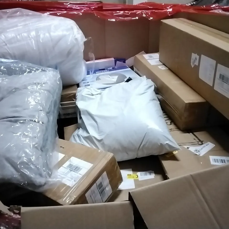 PALLET CONTAINING ASSORTED PRODUCTS INCLUDING CARPET WASHER, FLOOR SEAT, BATHROOM STOOL, DESK LAMP & CLOTHES AIRER