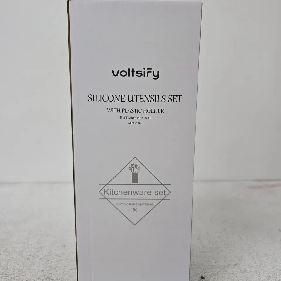 VOLTSIFY SILICONE KITCHEN UTENSILS SET WITH PLASTIC HOLDER