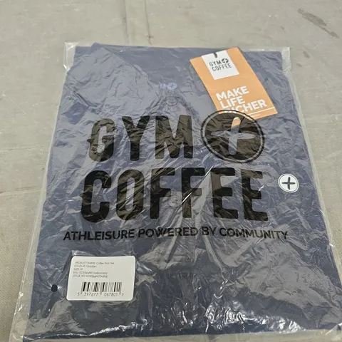 GYM COFFEE POLO TEE – OBSIDIAN – UK M