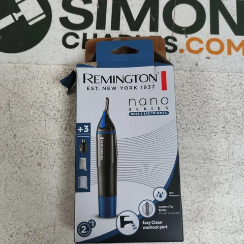 REMINGTON NANO SERIES NOSE & EAR TRIMMER – BOXED WITH 3 ATTACHMENTS