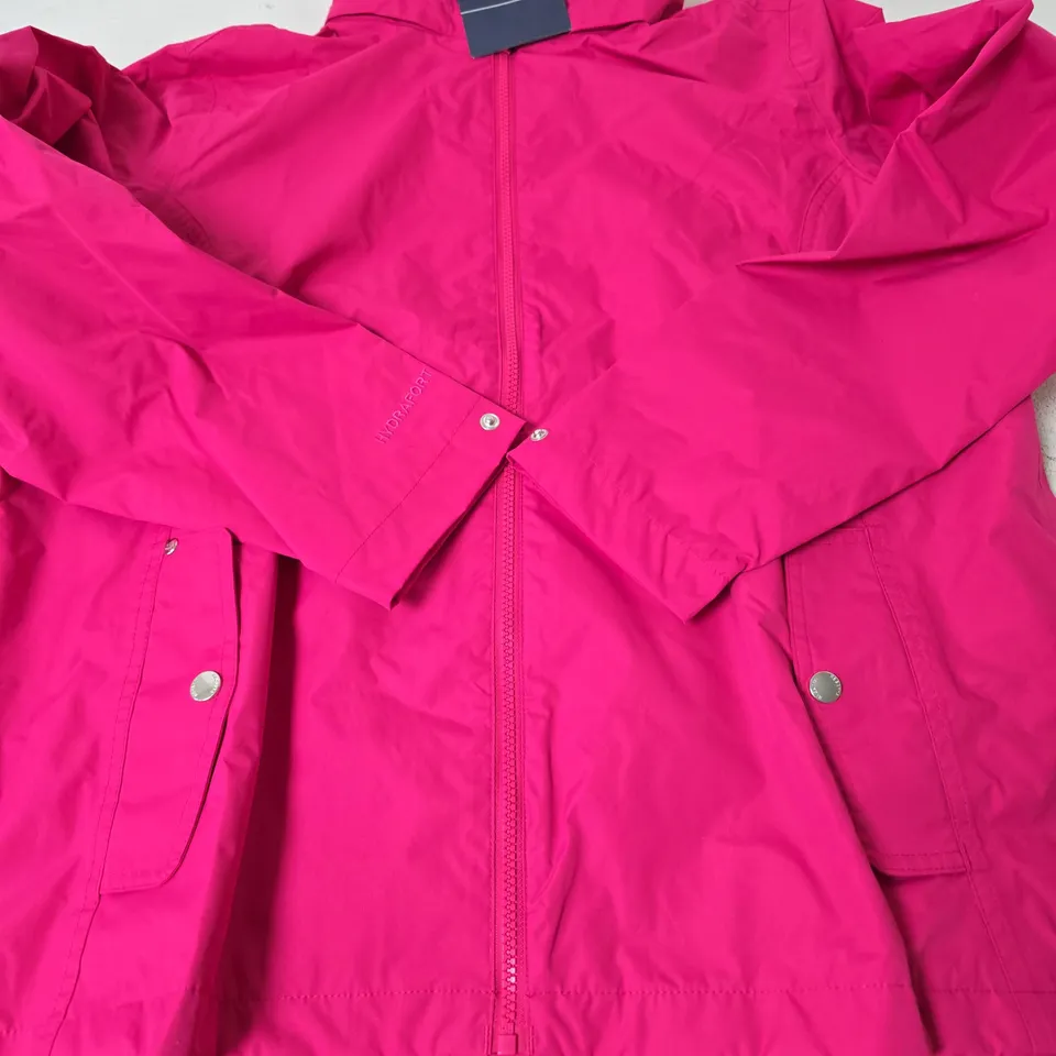 REGATTA LAIYAH ZIP UP COAT, PINK FUSION - SIZE 18