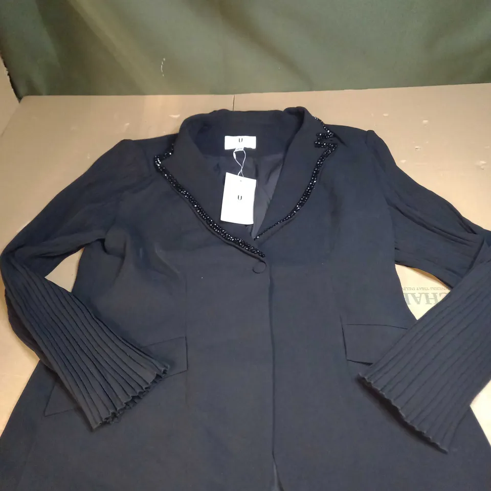 WOMENS OCCASSIONAL DIAMANTE BLAZER JACKET SIZE 16