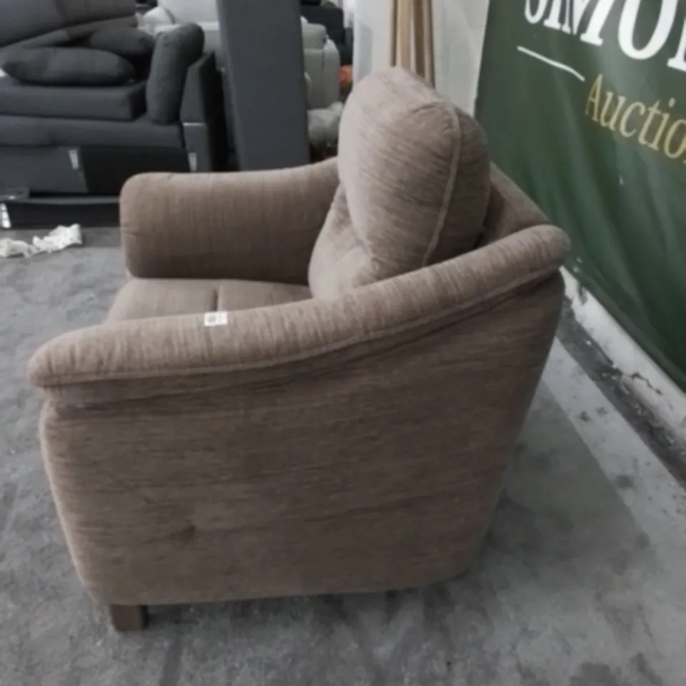DESIGNER G PLAN MADE JACKSON VICTORIA GINGER FABRIC MANUAL RECLINING ARMCHAIR