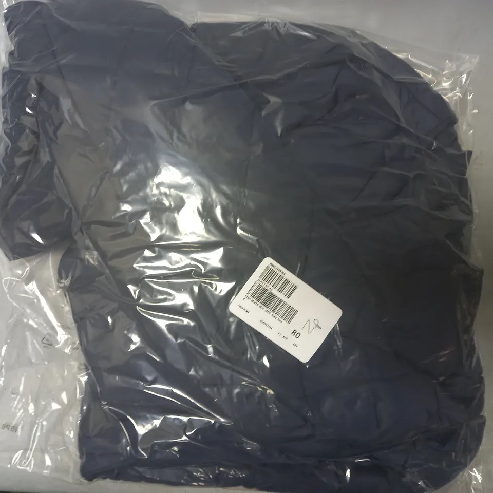 CENTIGRADE MIXED QUILTING MID LENGTH JACKET IN NAVY SIZE S