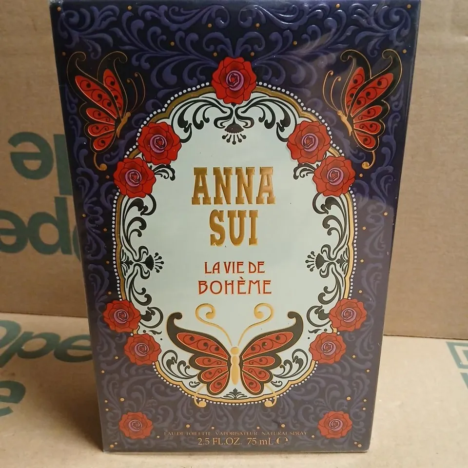 BOXED AND SEALED ANNA SUI LA VIE DE BOHEME EAU DE TOILETTE 75ML