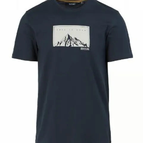 BRAND NEW REGATTA MENS CLINE IX BREATHABLE T-SHIRT NAVY MOUNTAIN SIZE 5XL