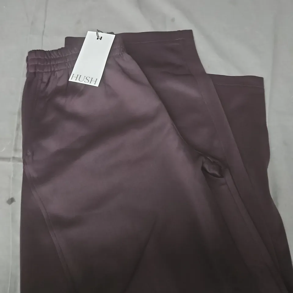 HUSH PLUM PURPLE BARREL LEG JOGGER – SIZE S