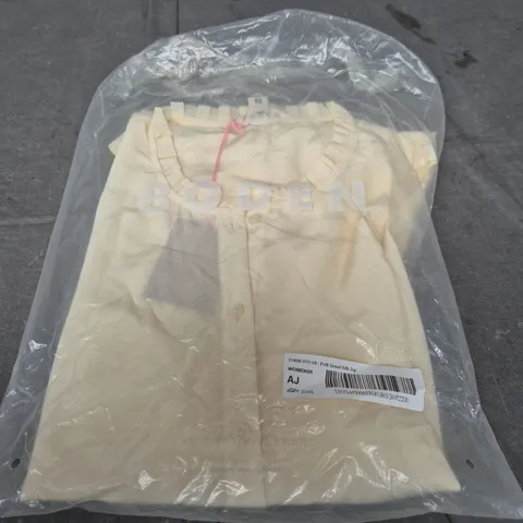 BODEN FRILL DETAIL SILK TOP SIZE 10