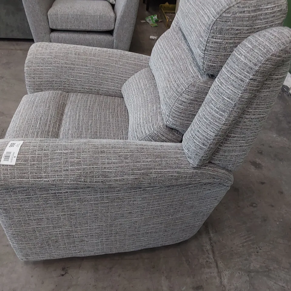 QUALITY BRITISH DESIGNER PARKER KNOLL COLORADO EASY CHAIR GREY FABRIC 
