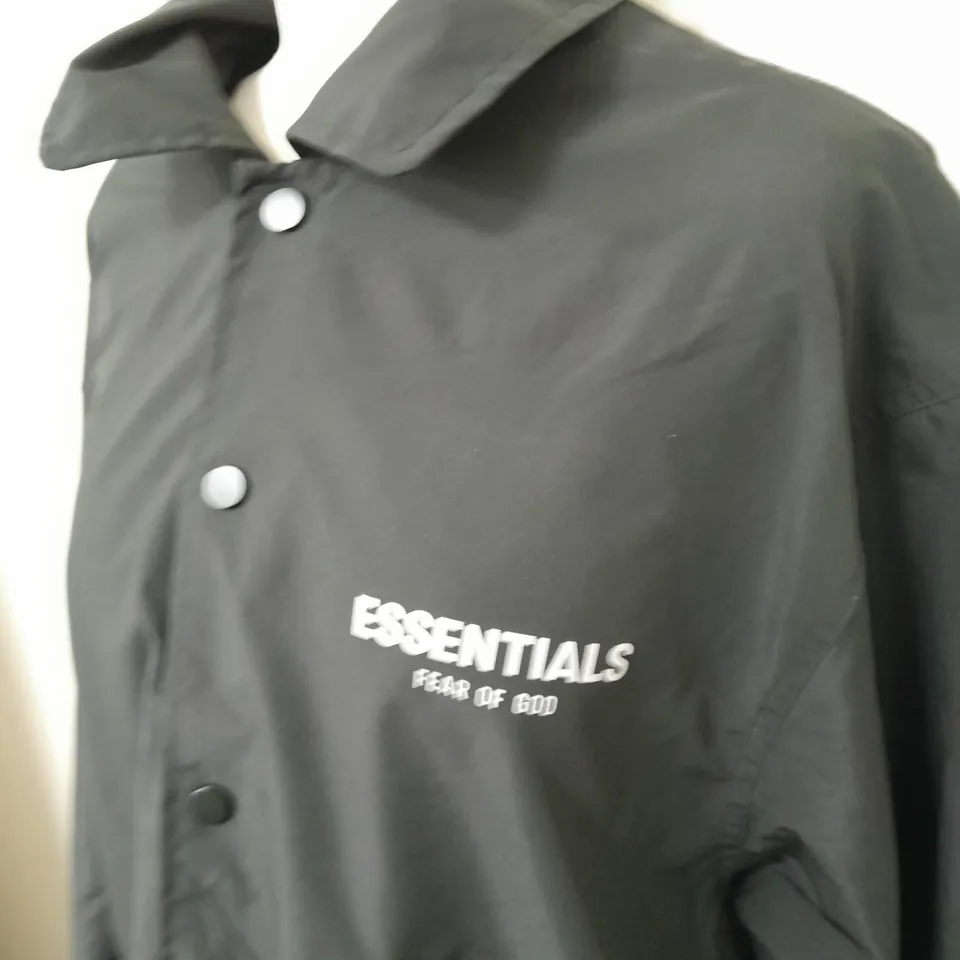 ESSENTIALS BUTTON LIGHTWEIGHT JACKET SIZE UNSPECIFIED