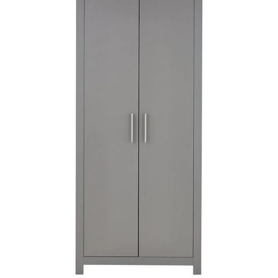 BOXED GRADE 1 RIO 2 DOOR WARDROBE GREY (2 BOXES)