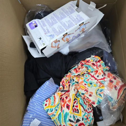 BOX OF APPROXIMATELY 18 ASSORTED ITEMS TO INCLUDE: SPOT ON ANIMAL PRINT SHOES