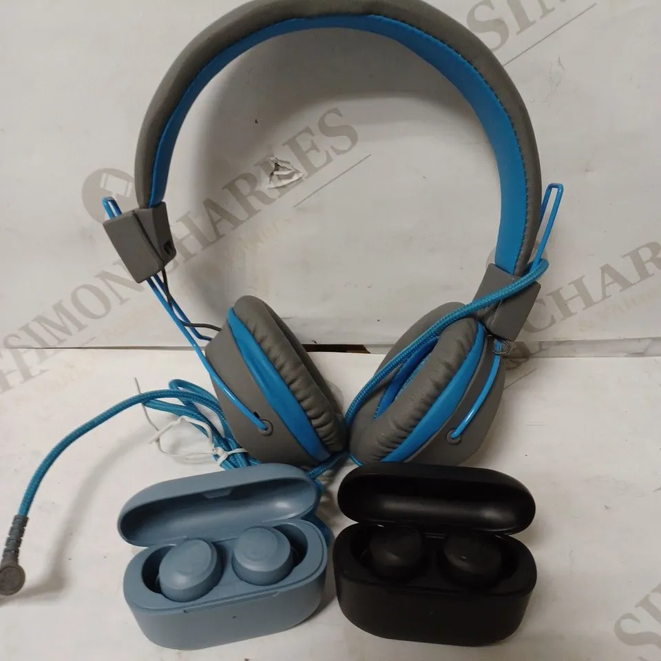 LOT OF 3 ASSORTED JLAB HEADPHONES/EARBUDS