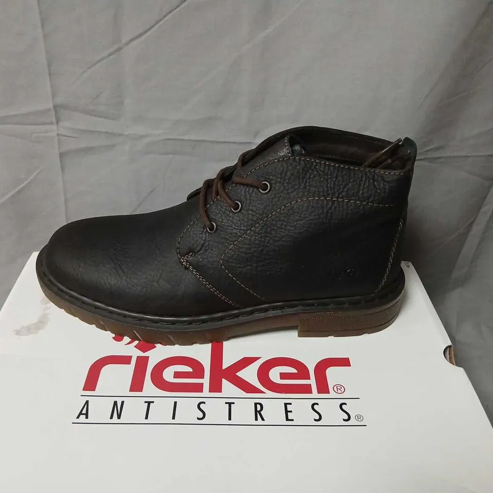 RIEKER ANTISTRESS BLACK LEATHER BOOTS – EU 42 (UK 8)