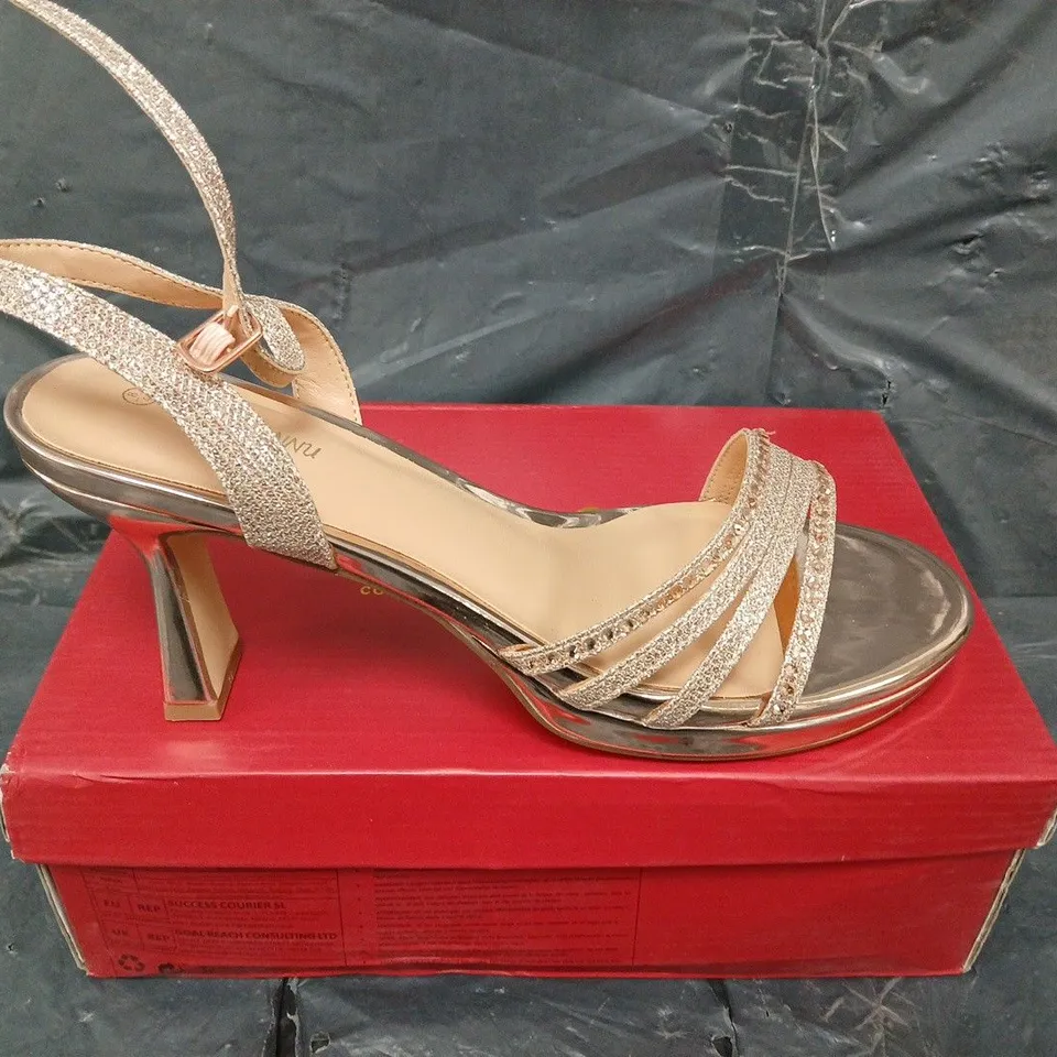 BOXED PIZZ ANNU LENA HIGH HEEL SHOES - UK SIZE 8