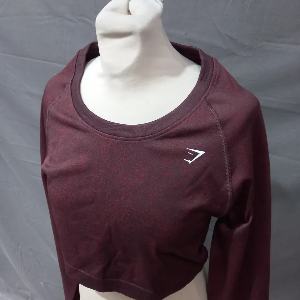 GYMSHARK CROP TRAINING TOP SIZE 2XL