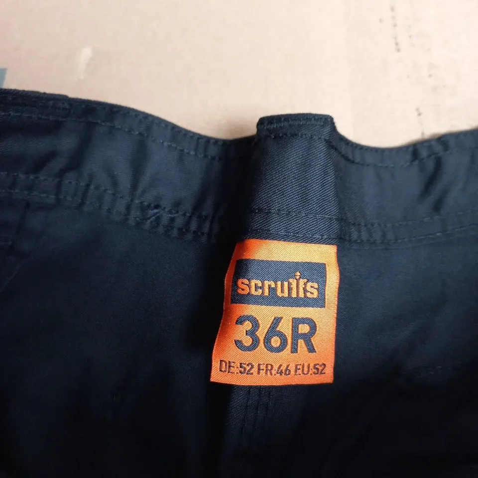 SCRUITS WORKER PLUS TROUSER 36R NAVY WORK TROUSERS