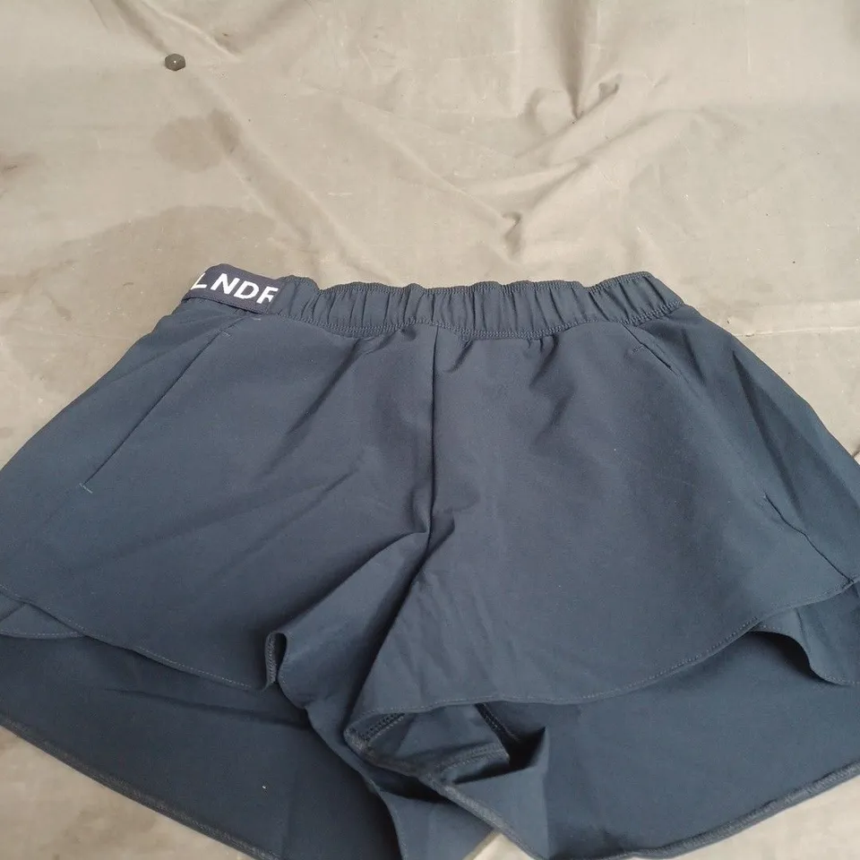 LNDR NAVY BLUE BIKE SHORTS SIZE XS 