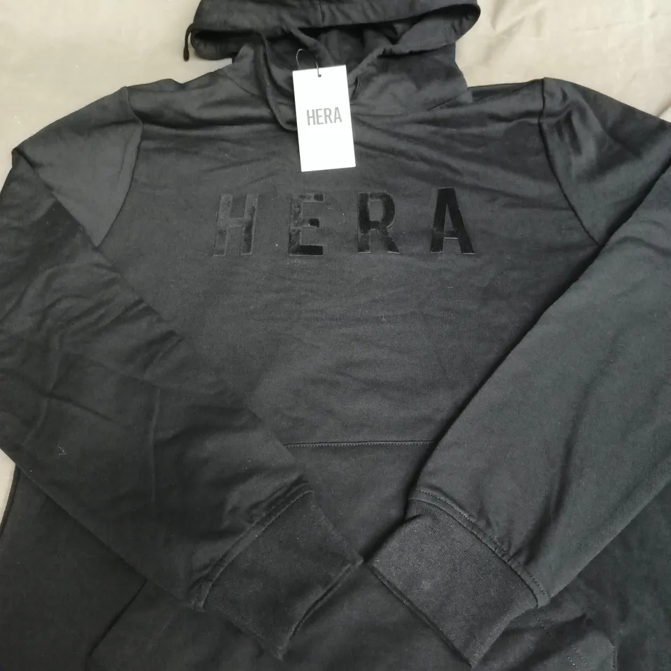 HERA MEN'S FOCUS SLIM FIT HOODIE - BLACK XS