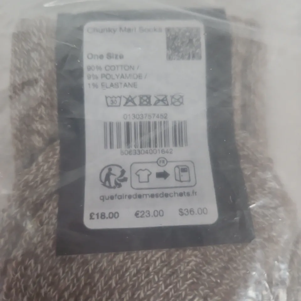 BAGGED WHISTLES CHUNKY MARL SOCKS