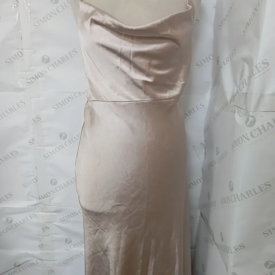 SIX STORIES CAMI OYSTER SATIN DRESS - UK 10