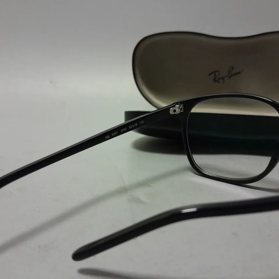 RAY-BAN ELLIOT RB 5397 2000 PRESCRIPTION GLASSES IN BLACK WITH CASE