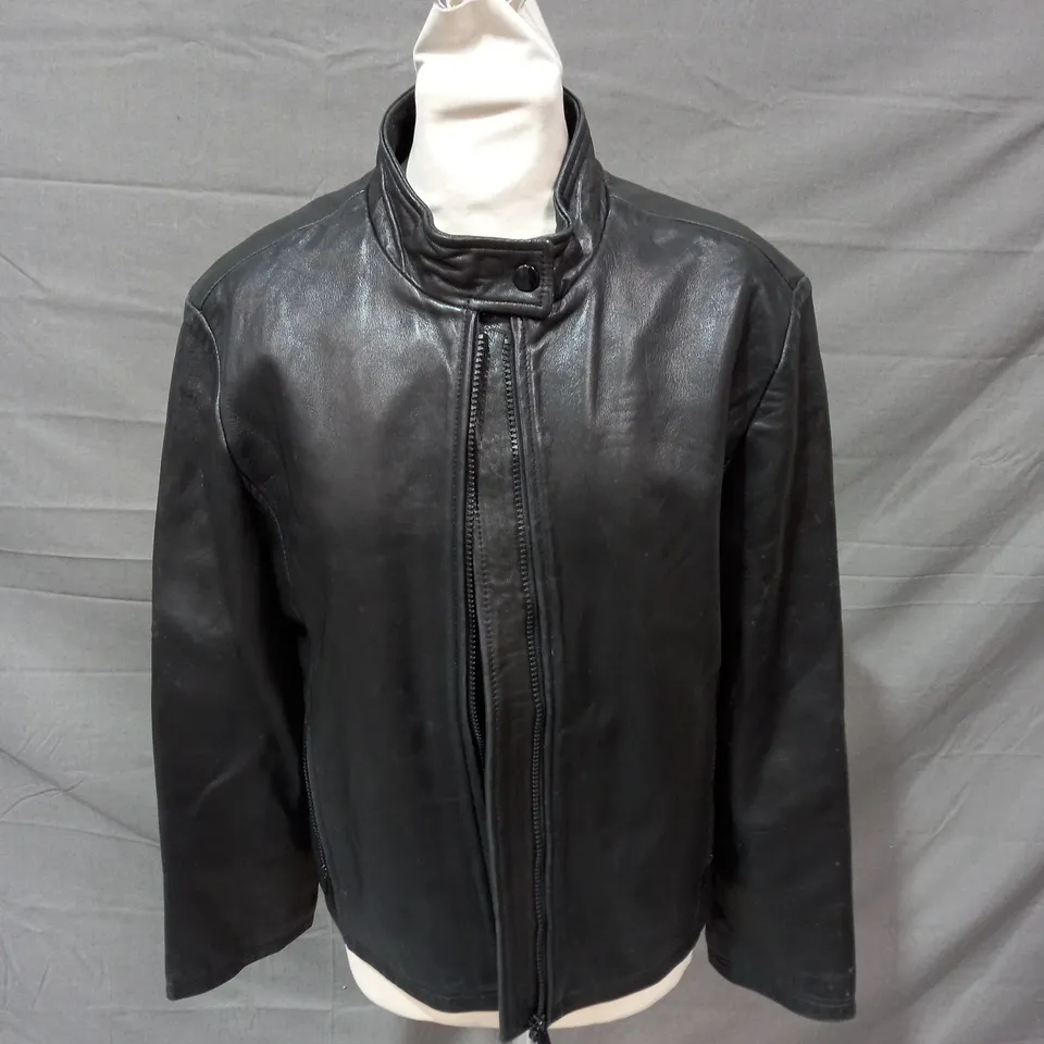 SARDAR LONDON ZIP UP JACKET IN BLACK - SIZE 10
