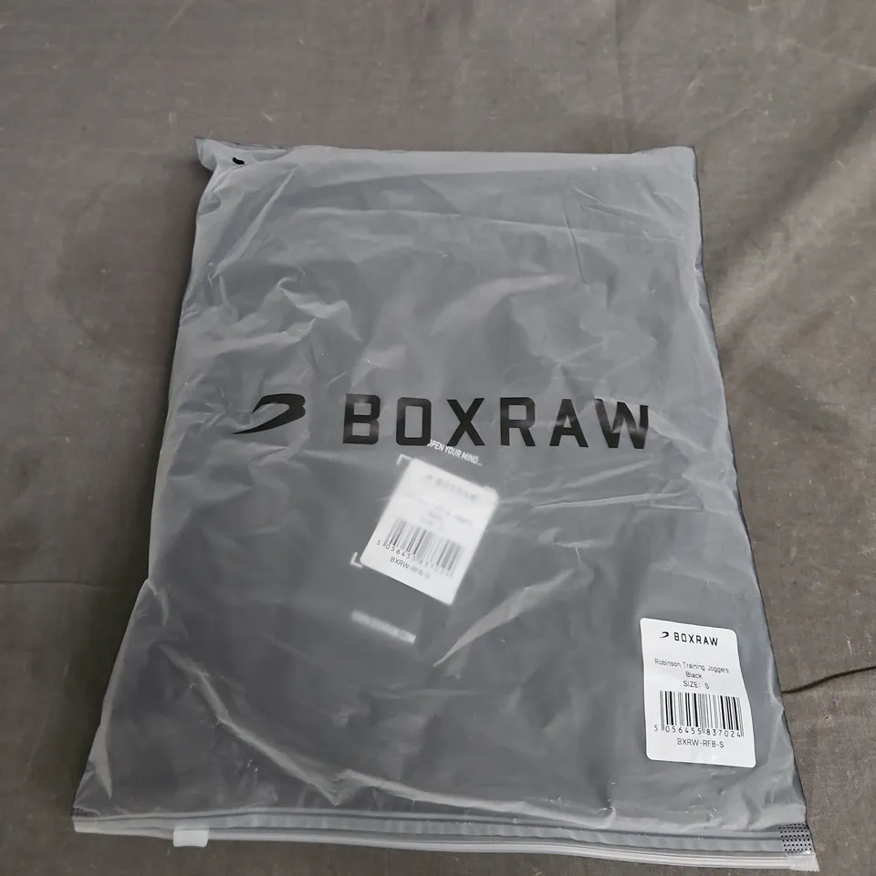 BOXRAW ROBINSON TRAINING JOGGERS – BLACK – SIZE S