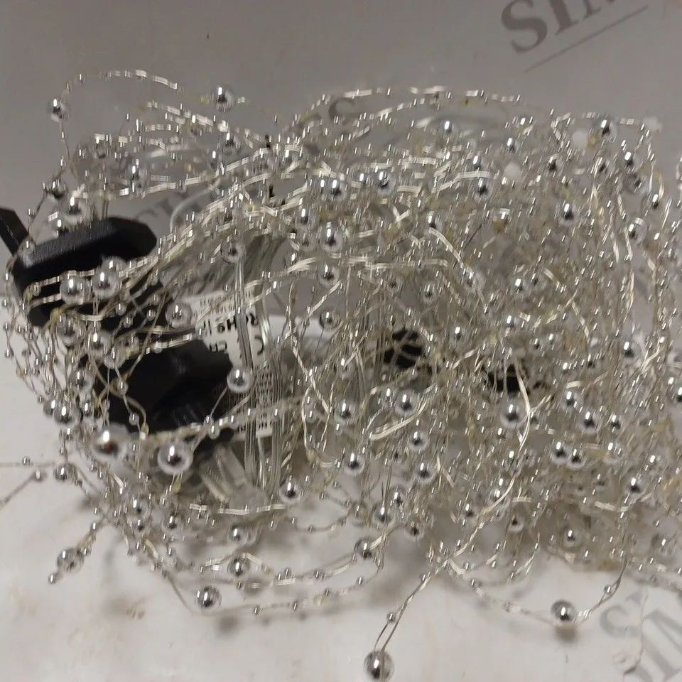 SILVER BEADED COPPER HORSETAIL LIGHTS RRP £22.99