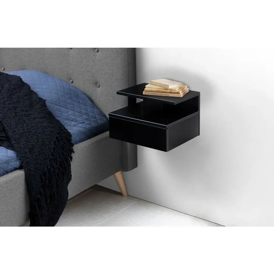 BOXED CLIFFSAGE MANUFACTURED WOOD BEDSIDE TABLE (1 BOX)
