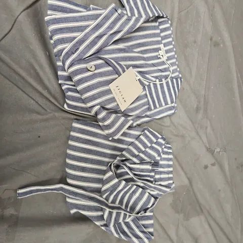 JIGSAW STRIPED SHIRT – BLUE & WHITE, WOMEN'S