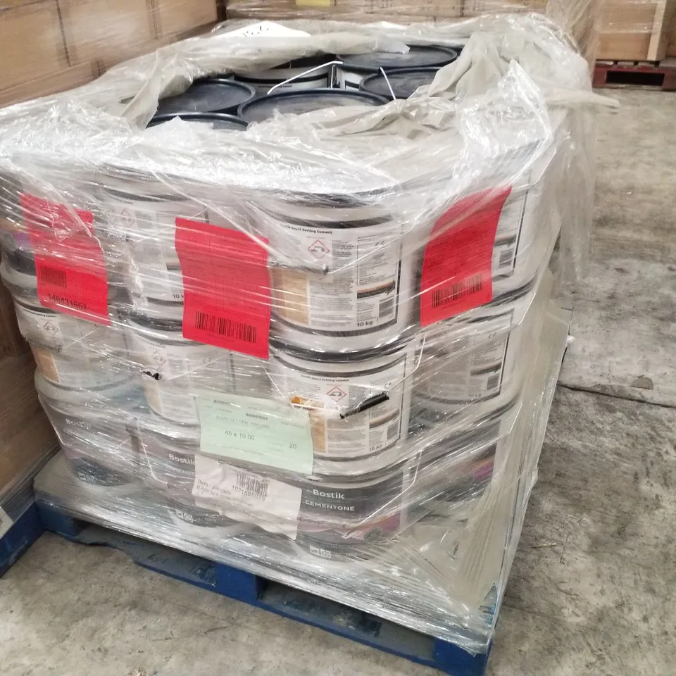 PALLET CONTAINING APPROXIMATELY 45 BOSTIK CEMENTONE RAPID SETTING WATERPROOF CEMENT 10KG