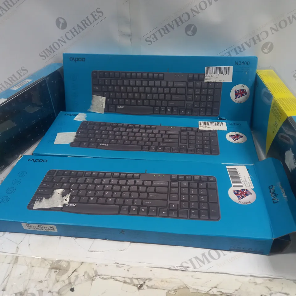 5 BOXED RAPOO KEYBOARD AND MOUSE COMBO TO INCLUDE 3 N2400, 2 9300M