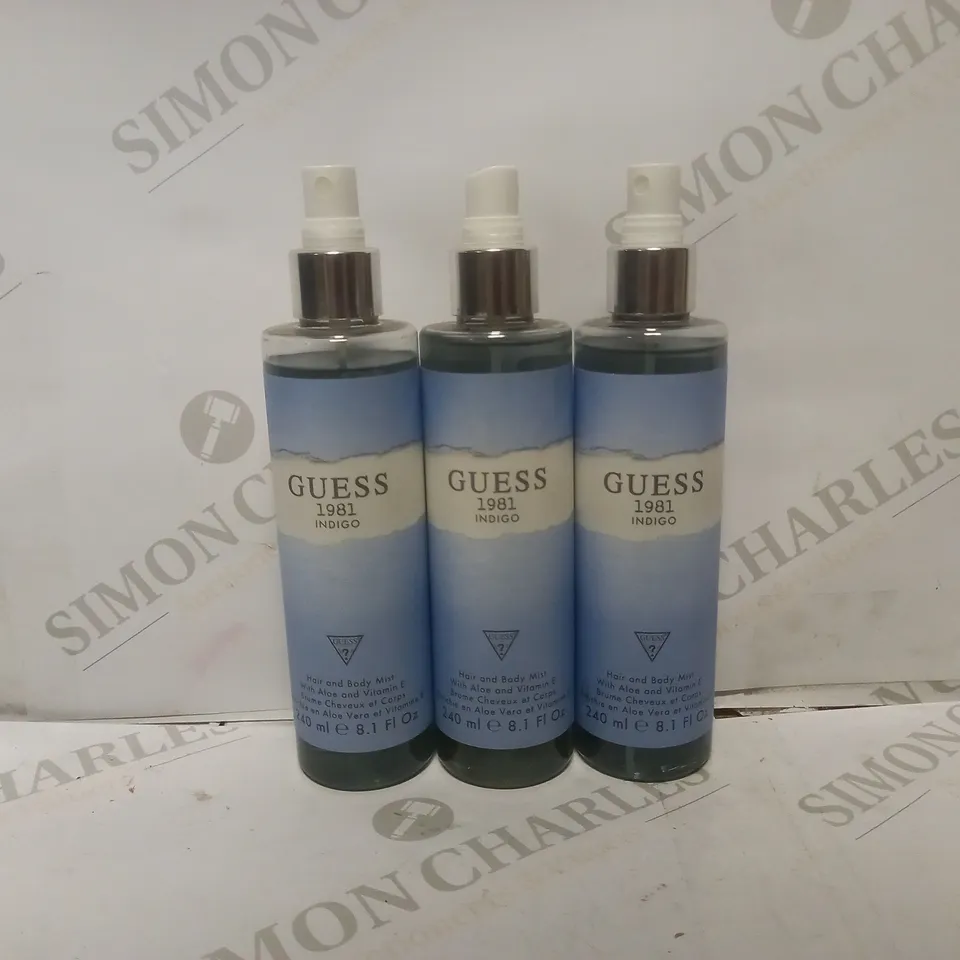 BOX OF APPROX 14 GUESS HAIR & BODY MIST WITH ALOE & VITAMIN E