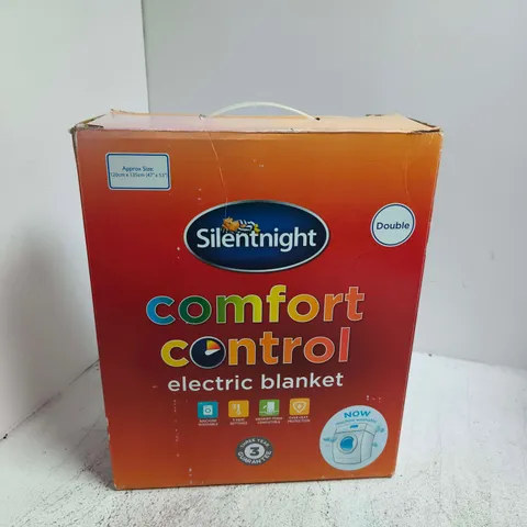 BOXED SILENT NIGHT COMFORT CONTROL ELECTRIC BLANKET