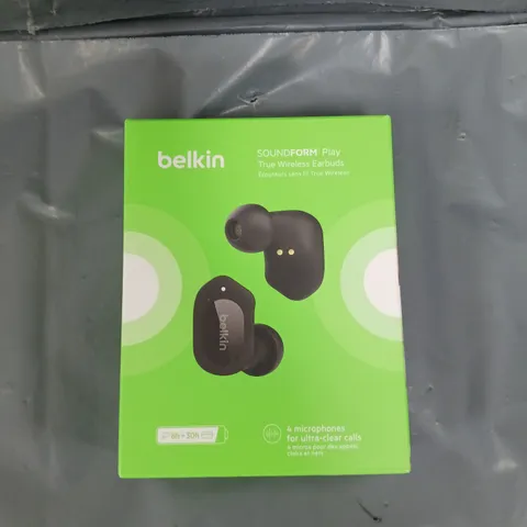 BOXED BELKIN SOUNDFORM PLAY TRUE WIRELESS EARBUDS 