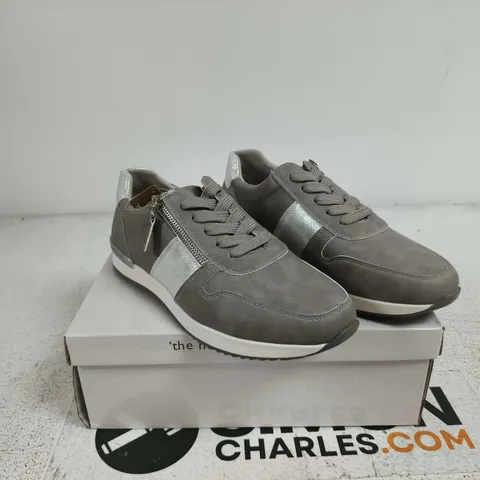 DR KELLER MARTINA GREY STONE TRAINER SIZE 7 BOXED