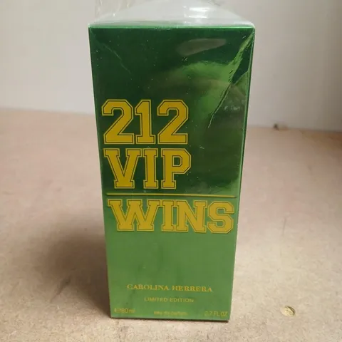 BOXED 212 VIP WINS CAROLINA HERRERA LIMITED EDITION EAU DE PARFUM 80ML