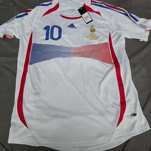 ADIDAS FRANCE WORLD CUP 2006 JERSEY (#10 - ZIDANE)