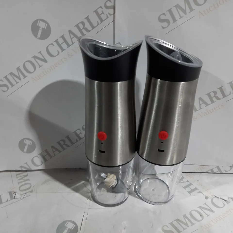 BOXED USB GRAVITY ELECTRIC SALT & PEPPER MILL