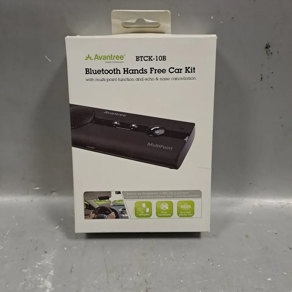 BOXED AVANTREE BTCK-10B BLUETOOTH HANDS FREE CAR KIT 