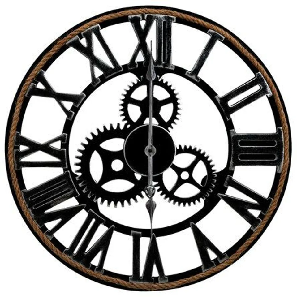 OVERSIZED SHAYLA 60SILENT WALL CLOCK 