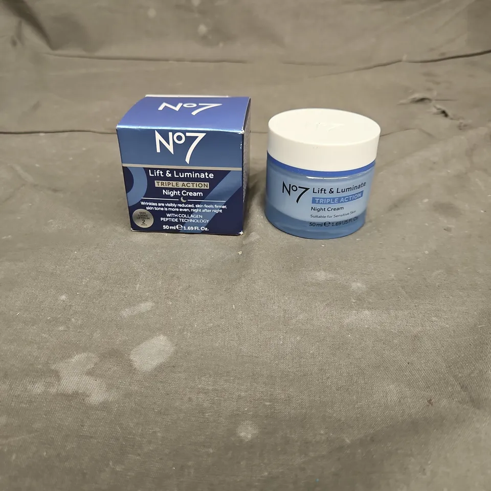 BOXED N07 LIFT & LUMINATE TRIPLE ACTION NIGHT CREAM 50ML