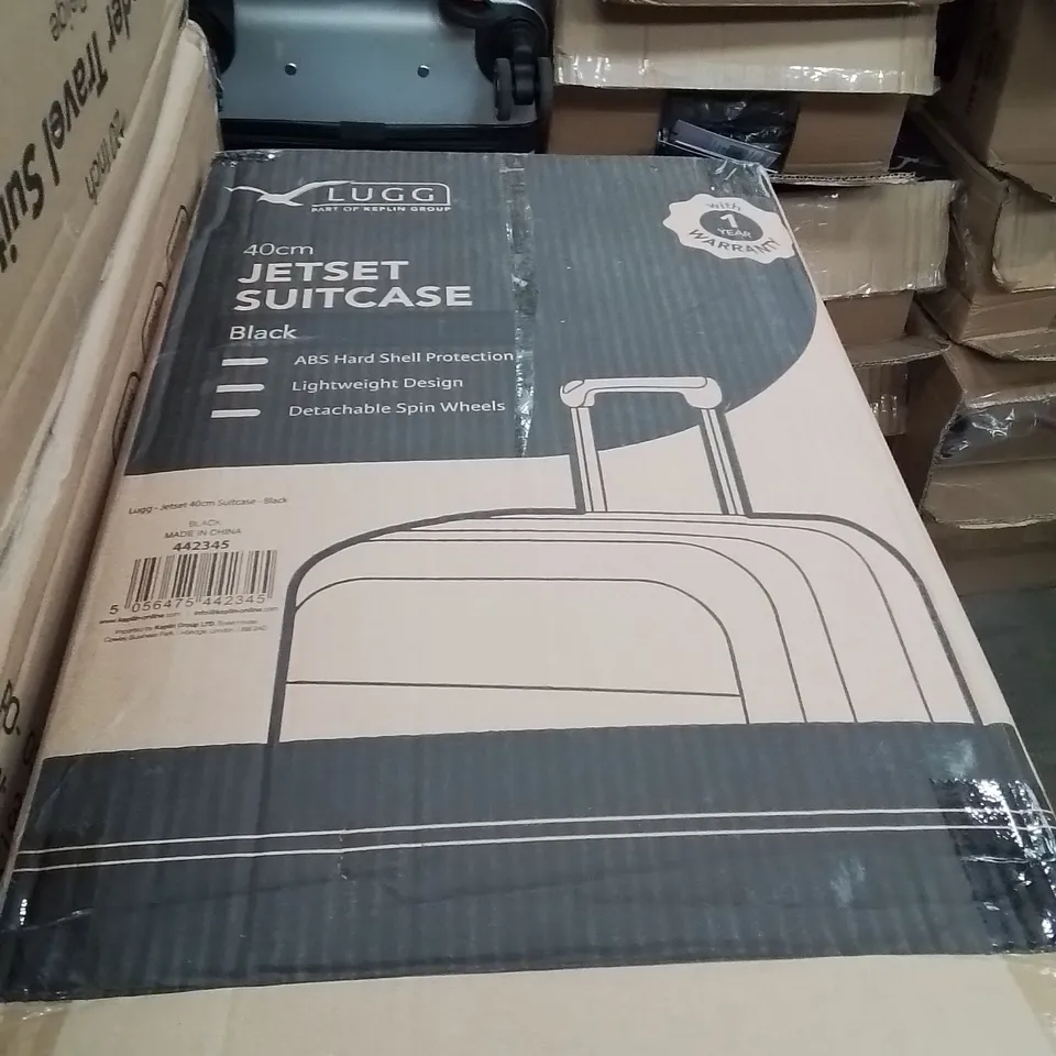 BOXED LUGG 40CM JETSET SUITCASE BLACK