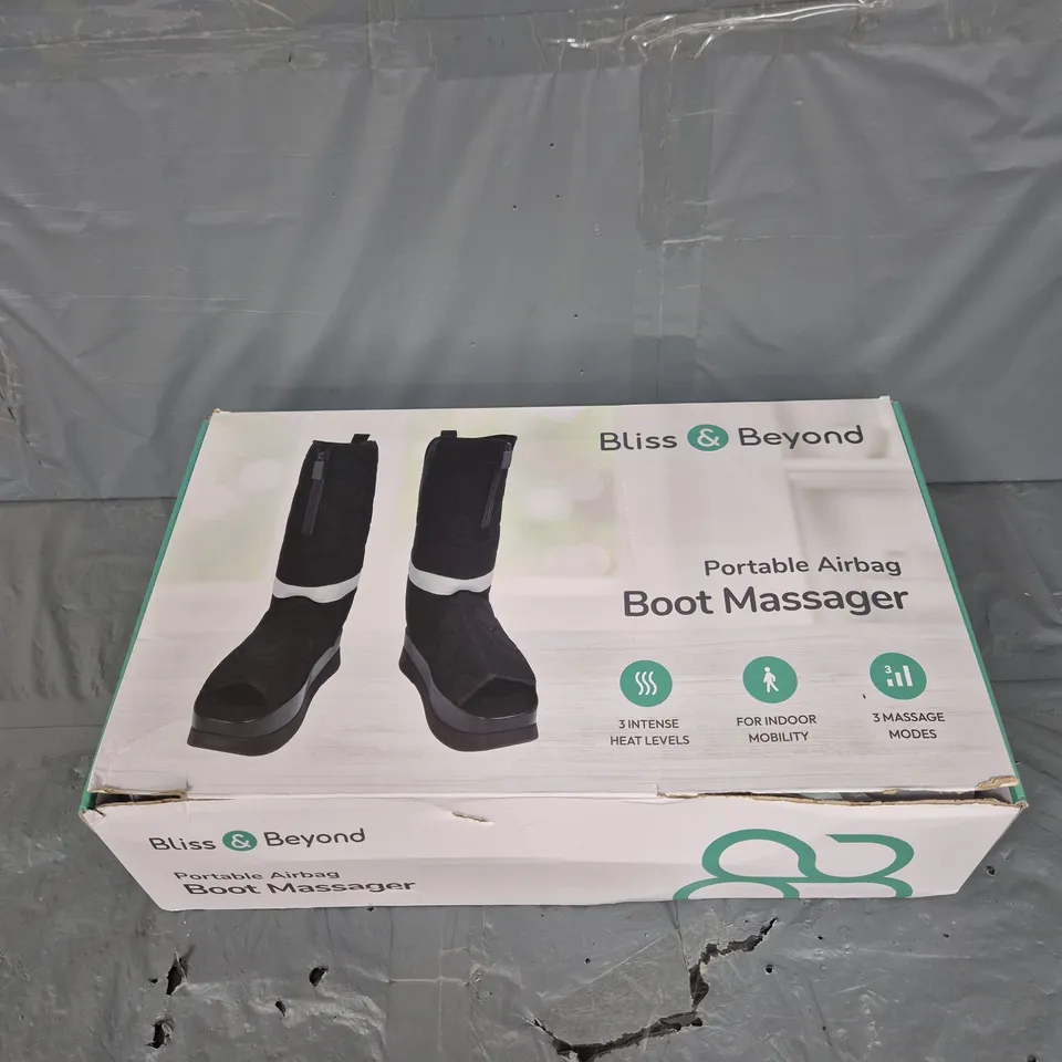 BLISS & BEYOND PORTABLE AIRBAG BOOT MASSAGER