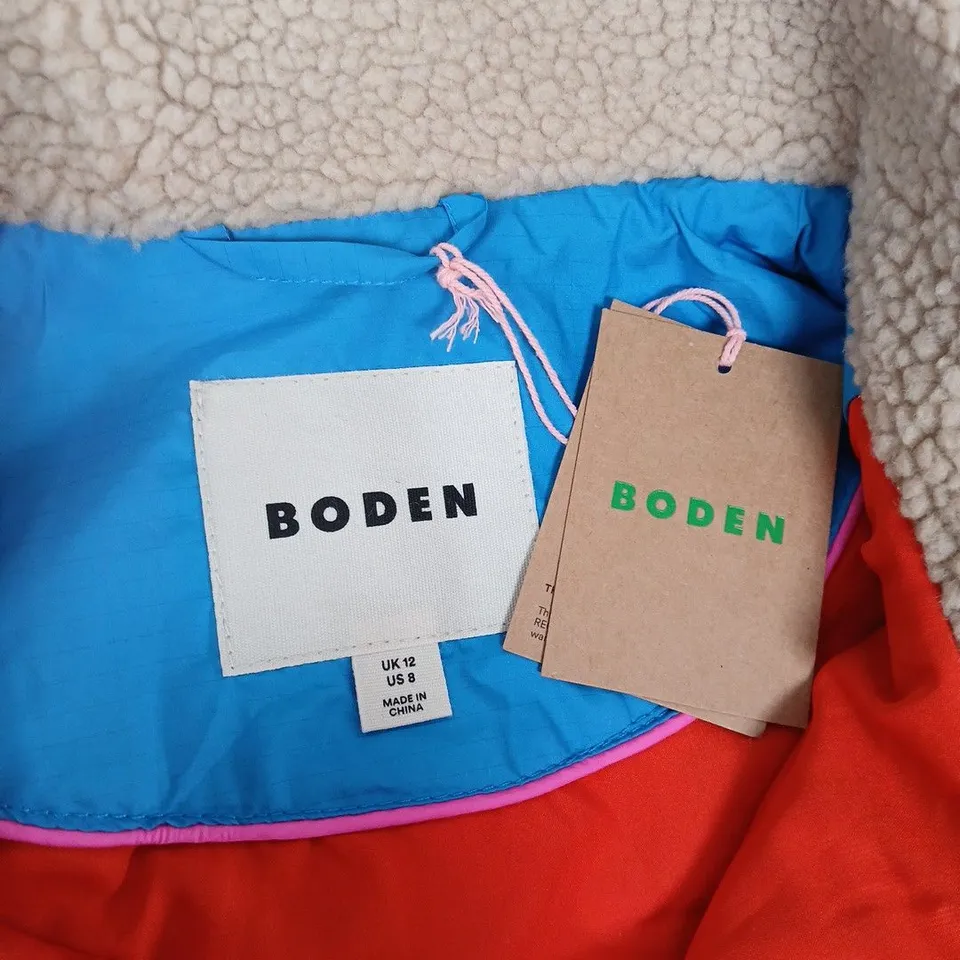 BODEN BODY WARMER GILET IN BEIGE - UK 12